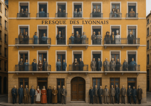 fresque des lyonnais rue de la martinière lyon